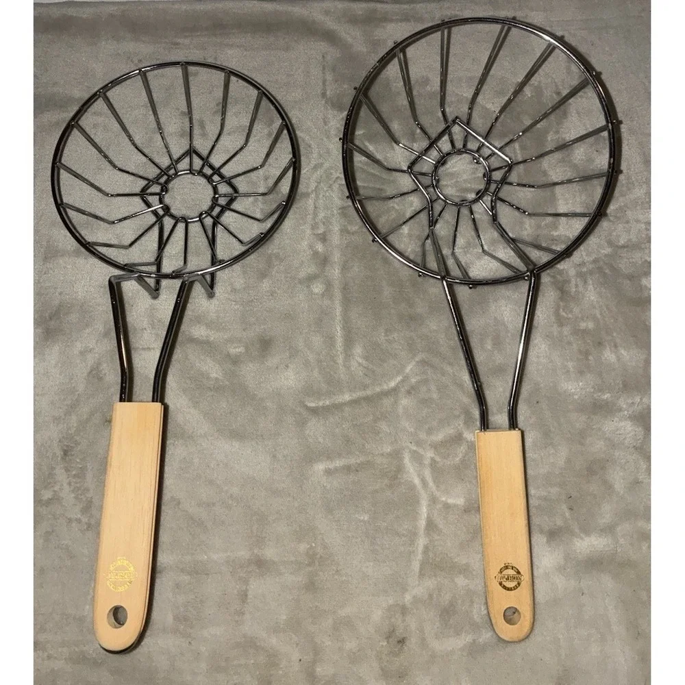 Norpro Tortilla Fryer Basket 2-Piece Set Taco‎ Salad Shell Fryer Vintage NEW